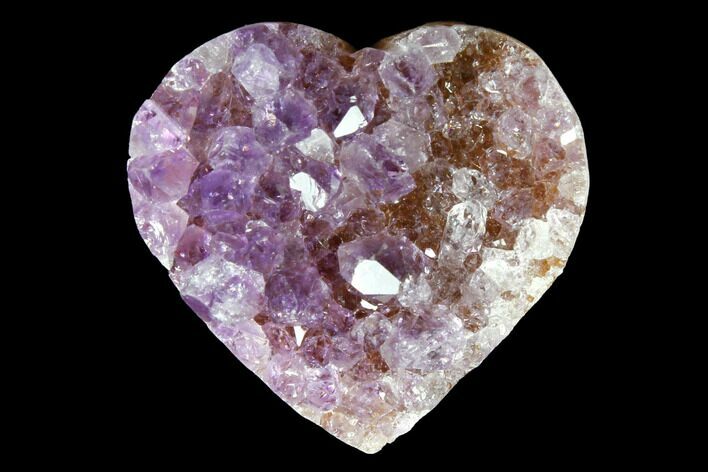 Amethyst Crystal Cluster Heart - Uruguay #128673